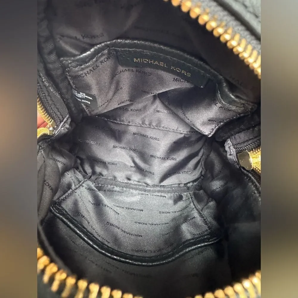 Michael Kors Mini Rhea Black Studded Backpack - Picture 5 of 6